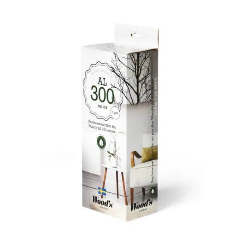 Csere aktív ION HEPA szűrő a Woods AL310 / AL310 FC készülékhez Csere aktív ION HEPA szűrő a Woods AL310 / AL310 FC készülékhez