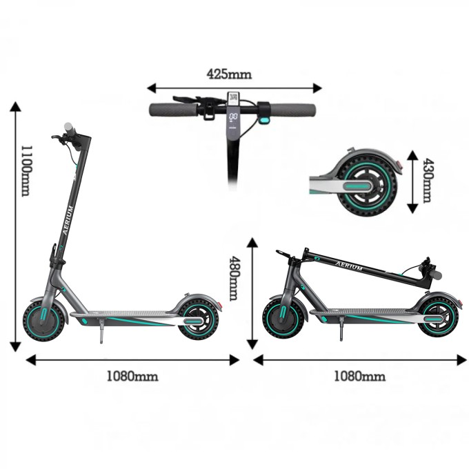 AERIUM T350 PRO elektromos roller, kék