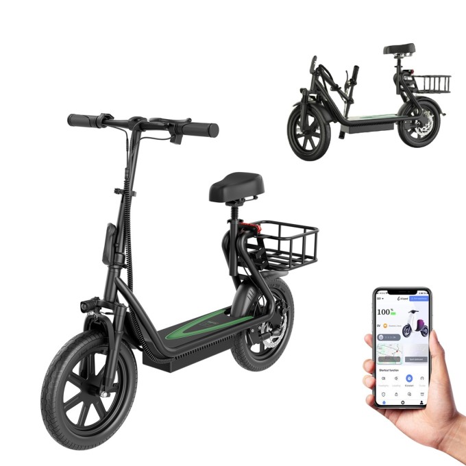 AERIUM AOVO PRO COMFORT V2 elektromos roller, fekete