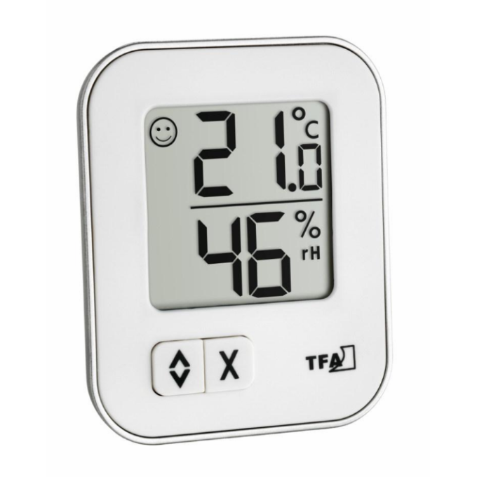 TFA 30.5026.02 MOXX digitális hőmérő páratartalom-mérővel - fehér