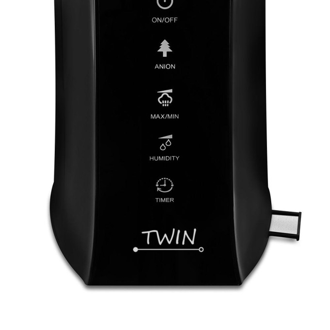 Airbi Twin párásító, fekete
